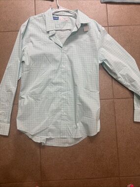 Old NavyMen’s Mint Grid Dress Shirt